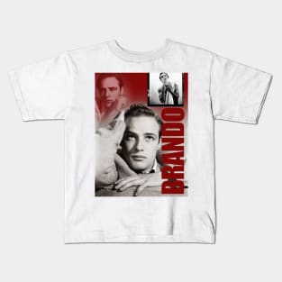 Marlon Brando Collage Portrait 2 Kids T-Shirt